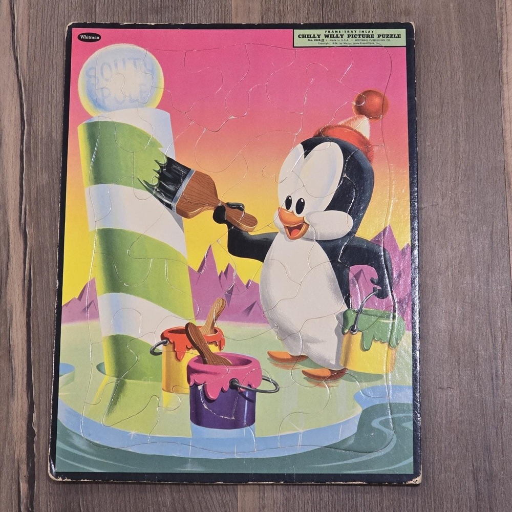 1950s 70s Tray Puzzles Disney Mickey Minnie Mouse Flintstones Woody Woodpecker - Picture 2 of 16